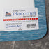 Counterart Set 4 Lighthouse Mural Reversible Easy Care Plastic Placemat of Made in The USA