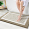 OLANLY Bathroom Rugs 36x24, Extra Soft Microfiber Bath Mat, Non-Slip, Quick Dry Shaggy Carpet, Tan