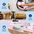 2.5x8 GarveeHome Runners for Hallways Non Slip, Kitchen Runner Rug Coquette Pink Rugs for Bedroom Girls, Low Pile Soft