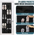 HARBULE 24 Closets, Large Pockets Upgraded Over the Door Shoe Organizer, Enhanced Hanging Solution Holder Shoe Cabinets