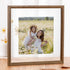 Axeman 12x12 Floating Picture Frame - Solid Oak Wood Square Picture Frame,