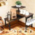 Countertop 3 Countertop Kitchen Organizer, Tier Moveable Corner Shelf Kitchen Shelf with Hook, Organizer for Bathroom