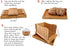 Kitchen Seven 3 Bamboo Bread Slicer with Crumb Tray Bamboo Bread Cutter for Homemade Bread, Loaf Cakes, Bagels Slicer