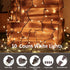 8FT 10 Count Bulbs LIDORE Super Bright Clear Mini Christmas Tree String Lights, Gift for Decoration, with Brown Cord