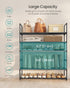 6-Tier 24-30 11.8 36.2 42.7 Inches, ULSA306BH01 SONGMICS Shoe Rack, Shoe Organizer, Metal Storage Shelf, Upright