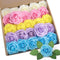 N&T NIETING 25Pcs Artificial Flowers Roses, Fake Flowers for DIY Wedding Bouquets, Centerpieces, Home Decorations
