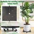14 Inch 400lbs 2 Pack CASIMR Plant Caddy with Wheels Rolling Plant Stand, Heavy Duty Planter Dolly Indoor Outdoor