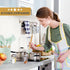 QMVESS Silicone Kitchen Utensils Set, 35 Pcs Non-Stick Cooking Accessories with Wooden Handles