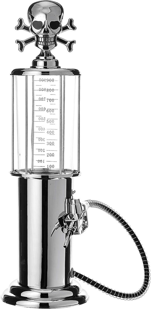 Godinger Gas Pump Skull Crossbones Fini Dispenser