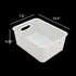 6-Pack 10.4-Inch x 7.6-Inch x 4.05-Inch Plastic Storage Basket - Woven Basket Bin