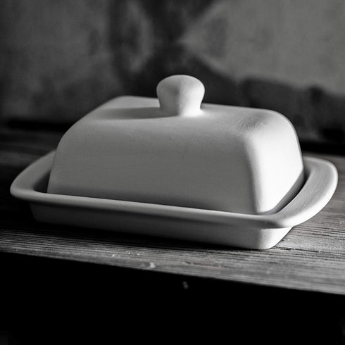 Countertop, City to Cottage Large Butter Dish with Lid for Ceramic Butter Keeper, Butter Container with Knob Handle