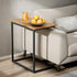 27 inches Pipishell C Shaped End Table High, Side Table for Couch Slide Under, C Table Sofa Side End Table for Living
