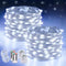 JMEXSUSS 2 Pack White Fairy Lights, 200 LED Battery Operated Twinkle Lights with Remote, 66ft Indoor Outdoor Decor