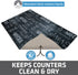 Drymate Coffee Maker Mat, Absorbent & Waterproof Kitchen Counter Protector, 12” x 20” Java Chalkboard Accessory