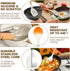 Silicone Cooking Kitchen Utensils Set, 16 Pcs Cooking Utensils Set with Holder, Heat Resistance, White Wooden Handle Silicone Kitchen Gadgets Utensil Set for Nonstick Cookware by AIKKIL