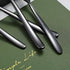 Black Tea Spoons, 6-Piece Stainless Steel Silverware Set, 6.6 Inches, Dishwasher Safe
