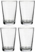 Juice Glasses Set of 4, 7 oz. Durable Drinking Tumblers for Soda, Water, Milk, and Spirits, Dishwasher Safe