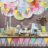 60 Flags Imitated Burlap Pennant Banner, Multicolor Fabric Triangle Rainbow Flag Bunting for Party and Festival