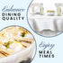 BRODER MFG. INC. Tablecloth Protector Crystal Clear Vinyl (52"x70" Oblong) - Durable for Parties & Everyday Use