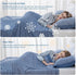 CHOSHOME Cooling Blanket for Hot Sleepers, Lightweight Summer Cold Thin Blanket for Bed, Soft Throw Size, Blue