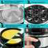 Elite Gourmet EGC648 Electric Poacher, 7 Egg Boiler Cooker with Auto Shut-Off, Stainless Steel, BPA Free
