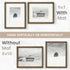 8x10 5x7, Venusmiles Picture Frame, Natural Solid USA-Sourced Walnut Wood Photo Frames with HD Tempered Glass