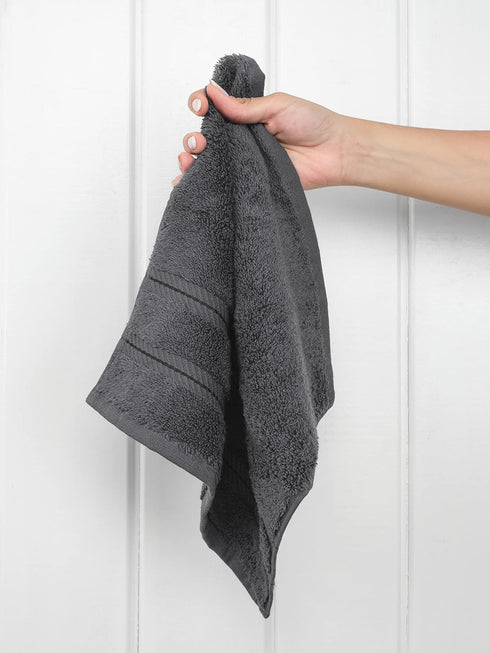 600 100% 4 Set, 13x13 American Soft Linen Luxury Washcloths for Bathroom, GSM Cotton Piece Turkish Wash Cloth in Soft