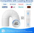 Portable Air Conditioner Window Vent Kit, Adjustable AC Window Seal Kit, Sliding Door AC Vent Kit, 5.9 Inch Diameter