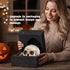 Set Set,Space LadyRosian Toilet Brush and Holder for Bathroom,Skullduggery Skeleton Gothic Bathroom Decor Toilet Bowl