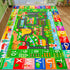 DINSUMRUG 59"39.4" Tummy Kids Rugs for Toy Cars Playroom ABC Farm Life Road Traffic Kids Car Road Rugs Village Map Play
