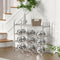 Botion 4 Tier Expandable Shoe Rack for Closet, Stainless Steel Shoe Shelf, Strong