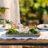 Hanobe Rustic Wood Centerpiece Tray: Decorative Tealight Candle Holders Long Farmhouse Candle Plate Wooden Table