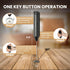 Handheld Milk Frother with Stainless Steel Stand - Battery Operated Whisk Maker for Coffee, Lattes, Cappuccino, Black