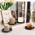 8PCS Black Iron Plate Candle Holder - 4'' Stand Plate for LED & Wax Candles, Decorative Pillar Candle Plate for Weddings