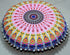 22" CRAFT KALA Floor Pillows Cover for Sitting, Large Meditation Cushions Cover for Adults, Bohemian Mandala Round Pouf