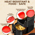 TEMBLE Air Fryer Silicone Liners - Round 2 Pack 8.6 Inch Reusable Air Fryer Liners for 4-7 QT Baking Tray