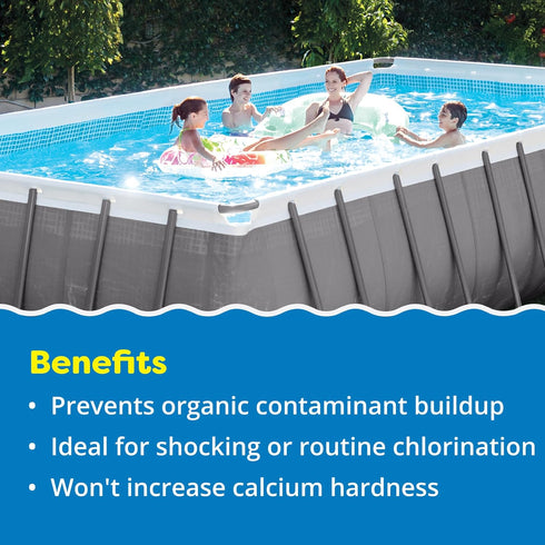 56% 99% 2 In The Swim Sodium Dichlor Chlorine Shock Granules for Sanitizing Hot Tubs and Spas Fast Dissolving, pH