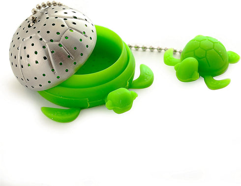Norpro NOR-5647 S/S Turtle Tea Infuser, Green, 2" x 2" x 1.25"