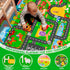 DINSUMRUG 59"39.4" Tummy Kids Rugs for Toy Cars Playroom ABC Farm Life Road Traffic Kids Car Road Rugs Village Map Play