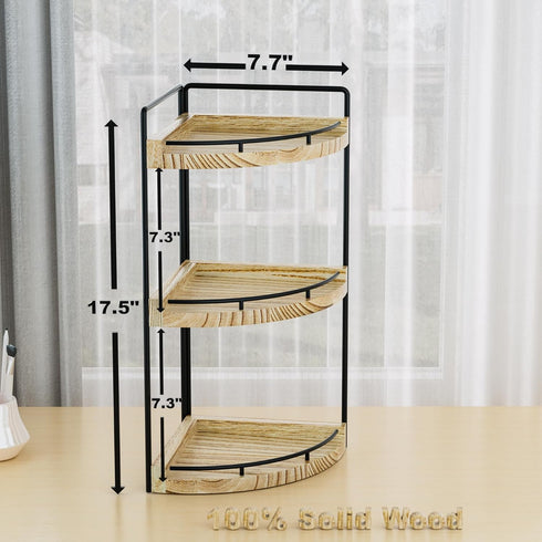 Counter 3 Countertop Corner Bathroom Organizer, Tier Bathroom Storage for Skincare, Sink Shelf for Kitchen Decor
