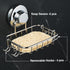 2-Pack 2 SS304 HASKO Suction Cup Soap Holder Bar Soap Dish for Shower with Hooks for Bathroom Optional Mounting
