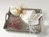 Saro Lifestyle Napkin Ring, Beaded Burst Design, Set of 4, Gold