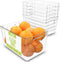 Utopia Kitchen Clear Organizer Bins, 6 Pack Large Storage Containers for Pantry, Fridge, Kitchen Organization