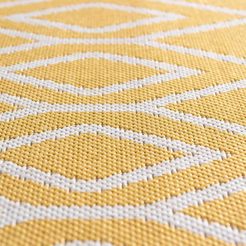 Jill Zarin Outdoor Area Rug - Turks and Caicos, 2' 2" x 3' Rectangle, Yellow Ivory/Ivory Collection