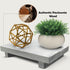 9 6 1.5 Inch Rustic Wood Riser - Rectangular Soap Tray, Candle Holder, Plant Stand - White, x X