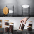 MOLFUJ 960 ML / 32 FL Oz Glass Storage Container - Stackable Clear Decorative Organizer Bottle with Wood Lid