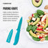 Farberware 2-Piece Paring Knife and Cutting Board Set, Dishwasher-Safe Non-Slip Plastic Chopping Board