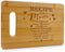 "Recipe For A Mom" Bamboo Engraved Personalized Cutting Board (9"x6") - Unique Birthday Gifts for Mom from Daughters