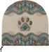 Boho Paw Print Industrial Fan Cover, Waterproof & Dustproof for 24" High Velocity Heavy Duty Drum Fan