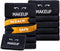 White Classic Bleach Safe Black Makeup Washcloths for Face Cleansing, 12 Pack